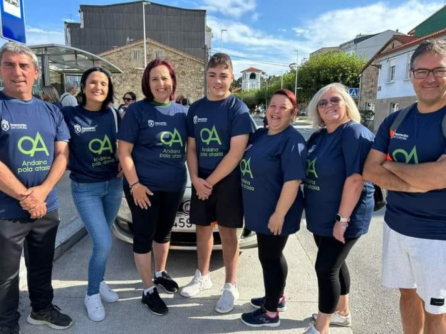 Andaina solidaria por la ataxia en Ponte do Porto