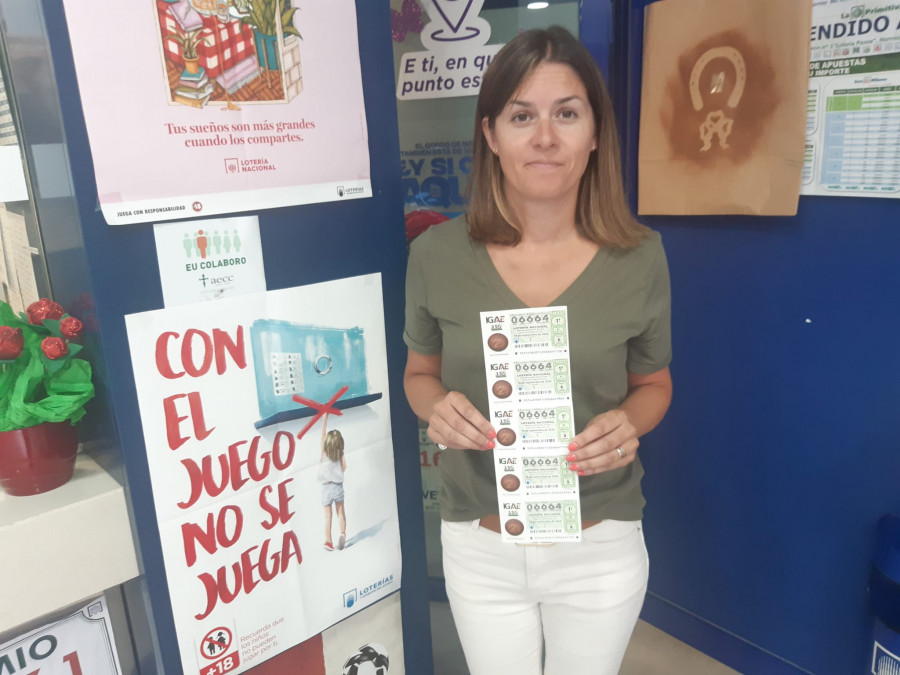 La Lotería Nacional deja 300.000 euros en Carballo con dos décimos del primer premio