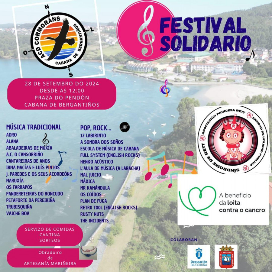 Música tradicional, pop y rock en el Festival Solidario de Cabana