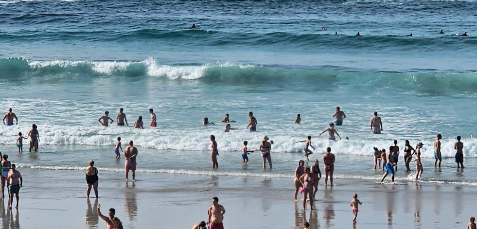 El servicio de socorrismo de la playa de  Caión atendió este verano un total de 124 incidencias