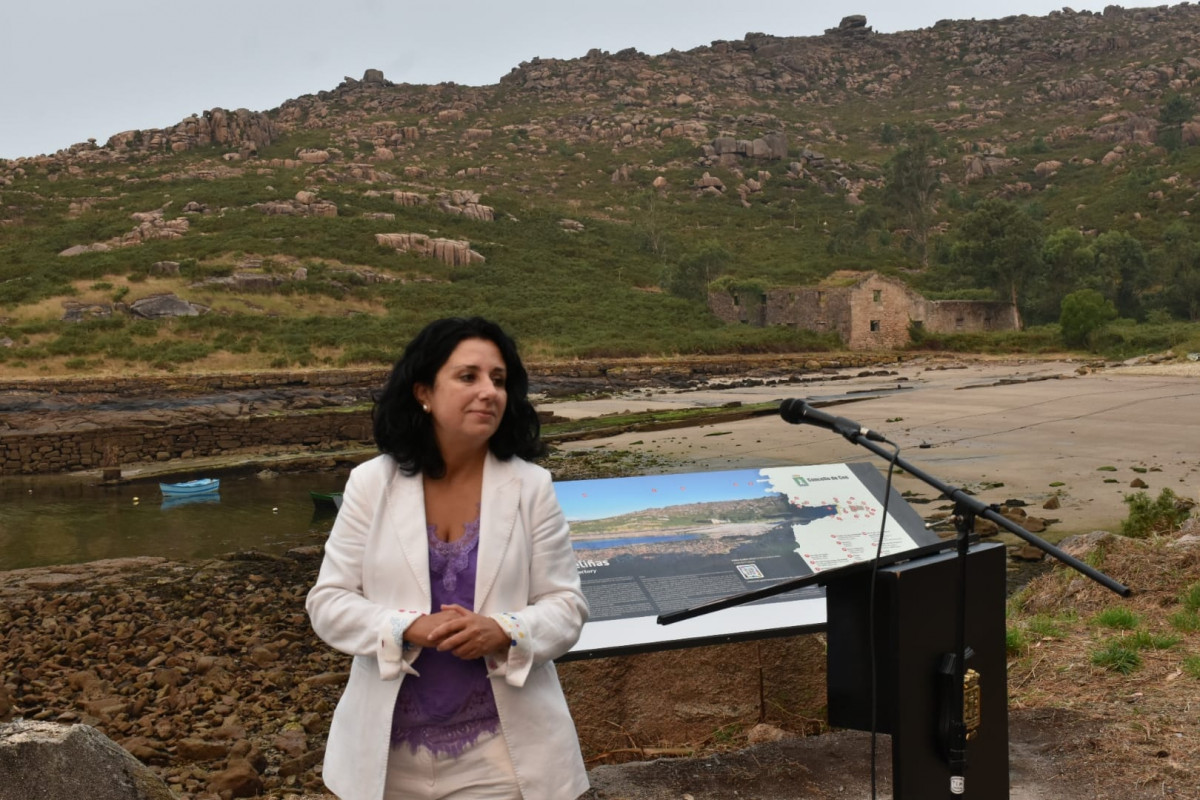 Margot Lamela, durante el acto inaugural