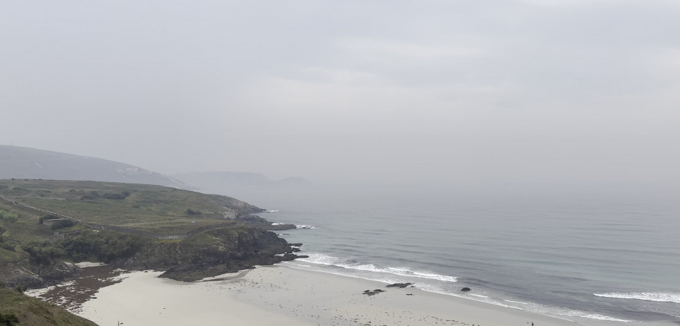 La Costa da Morte sigue afectada por los incendios de Portugal