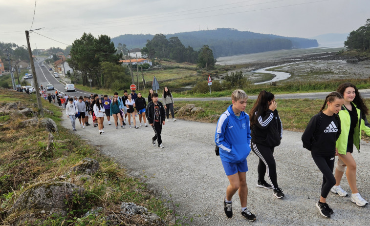 Una ruta pasada por agua en el IES Pedra da Aguia