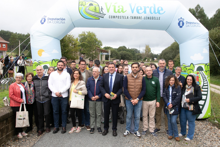 Formoso destaca en Cerceda la importancia del patrimonio en  la Vía Verde