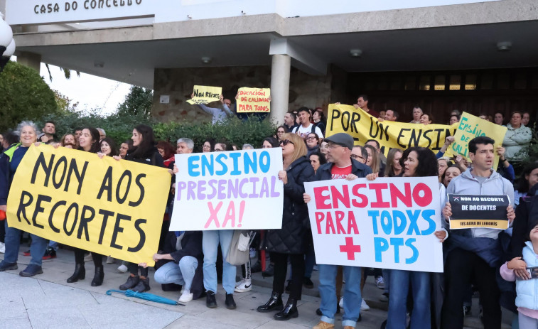 Nueva protesta en A Laracha por los recortes en educación