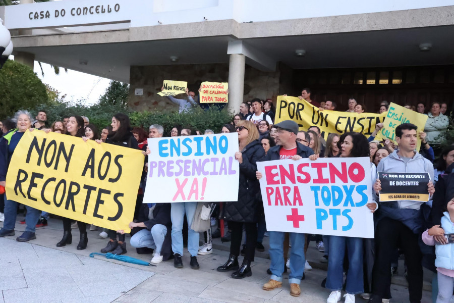 Nueva protesta en A Laracha por los recortes en educación