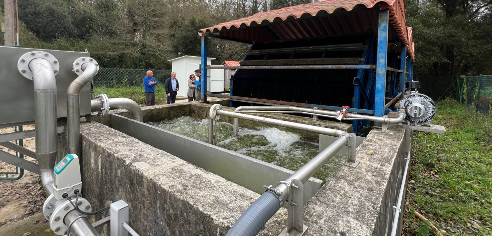 Coristanco invierte 150.000 euros en mejorar la depuradora de aguas residuales de Conles