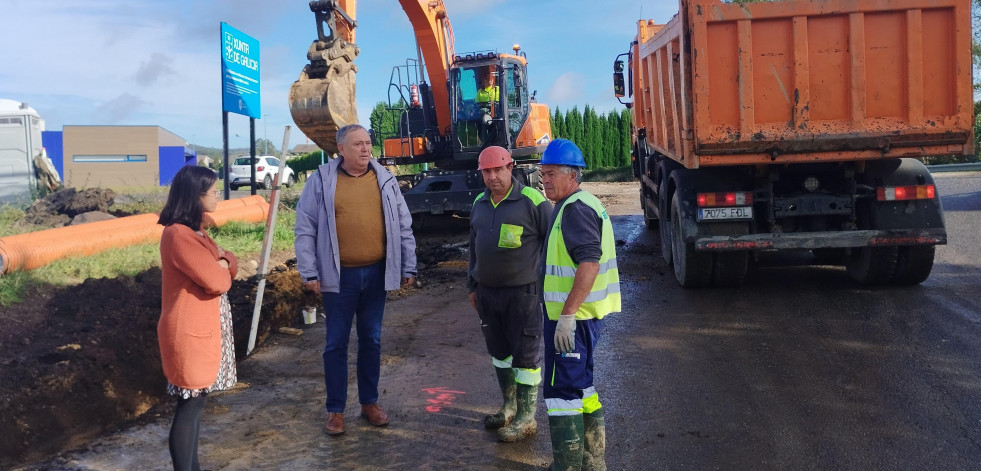 A Laracha pone en marcha las obras para abrir un nuevo vial en el parque empresarial de Lendo