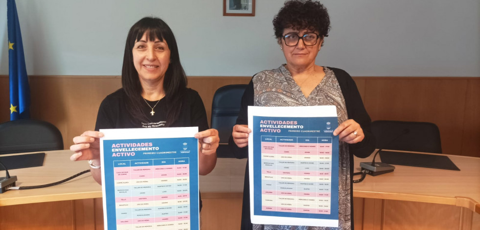 El Concello de Ponteceso divulga el programa de envejecimiento activo que se prolongará hasta junio