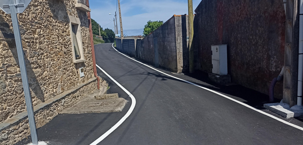 Malpica acaba de ejecutar las obras de pavimentación de los caminos As Vistas y Os Medros