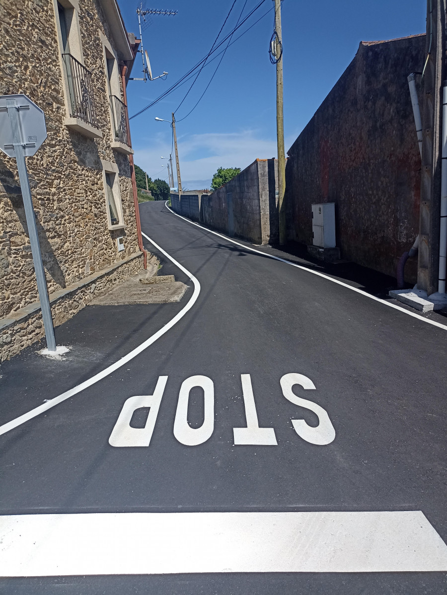 Malpica acaba de ejecutar las obras de pavimentación de los caminos As Vistas y Os Medros