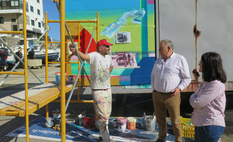 A Laracha apuesta por el arte urbano para embellecer Caión