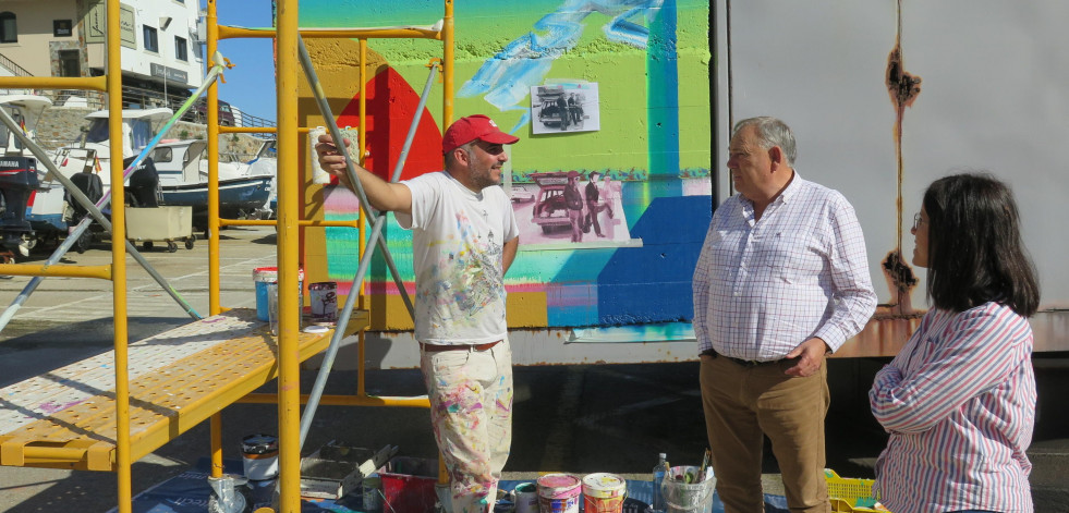 A Laracha apuesta por el arte urbano para embellecer Caión