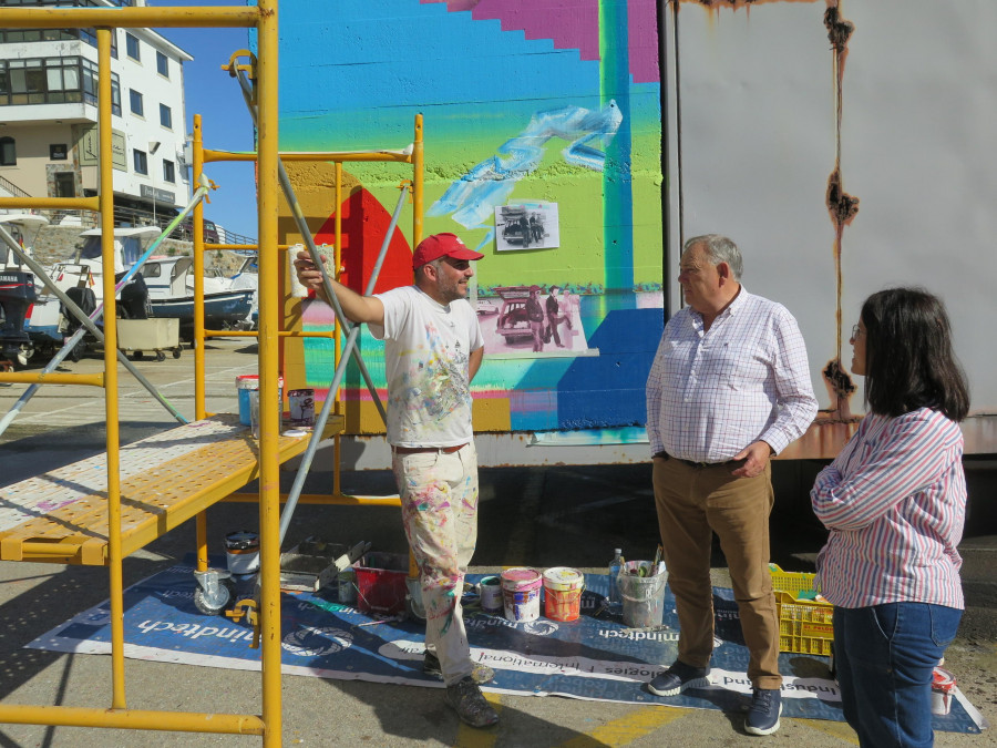 A Laracha apuesta por el arte urbano para embellecer Caión