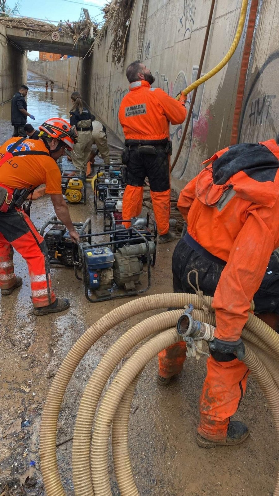 Los voluntarios de Protección Civil continúan con su incansable labor