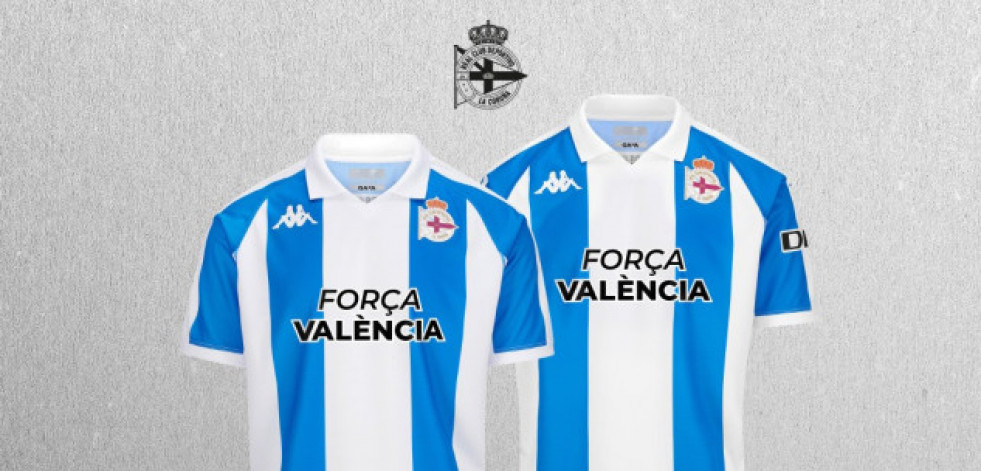 El Dépor subastará sus camisetas para recaudar fondos para los afectados por la DANA de Valencia