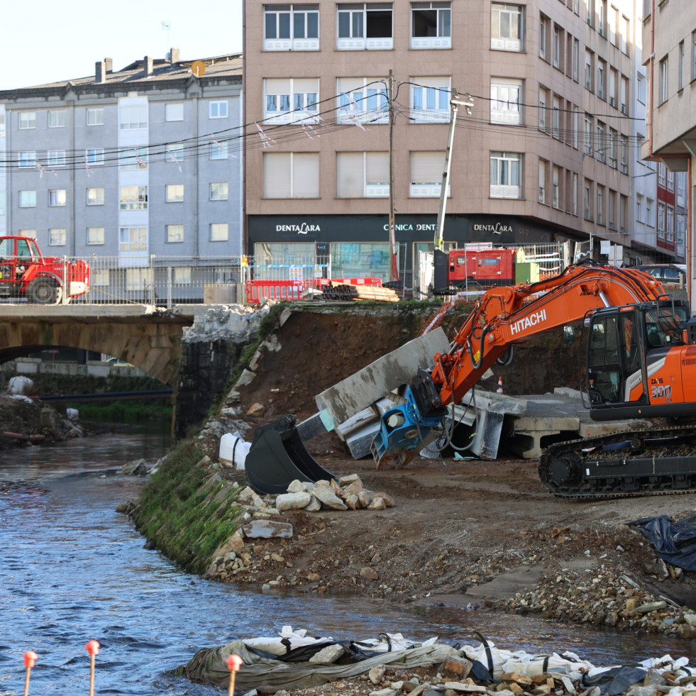 Obras riesgo de inundaciones carballo