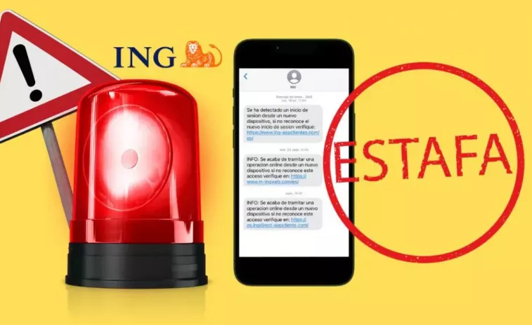 Cuidado con este SMS de ING que te pide verificar una operación, es una estafa