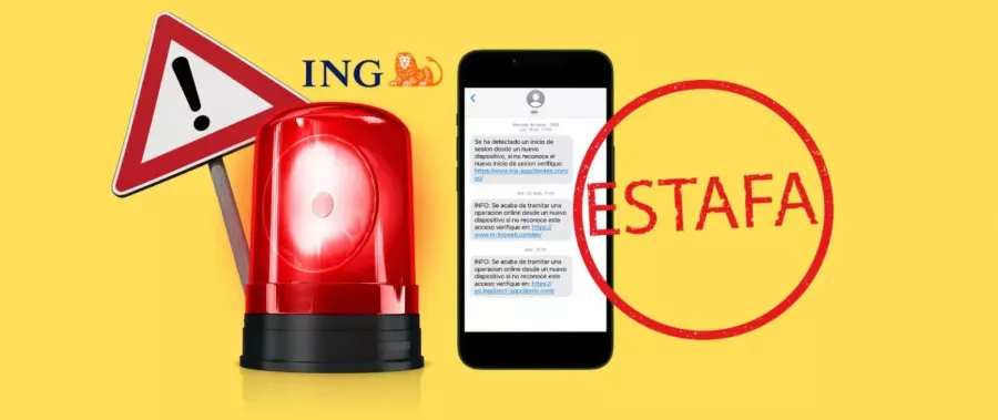 Cuidado con este SMS de ING que te pide verificar una operación, es una estafa