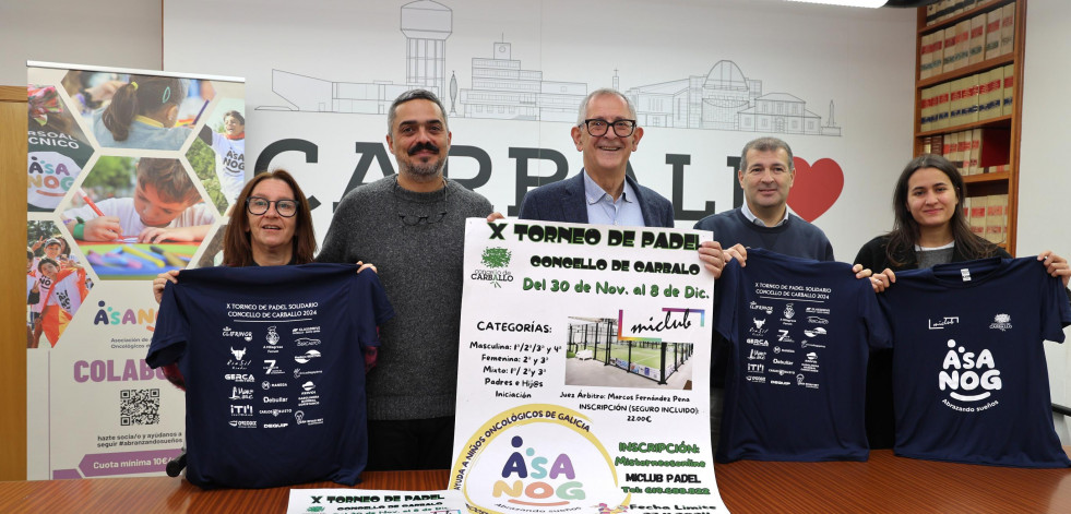 Vuelve el torneo solidario de pádel de Carballo para ayudar a niños oncológicos