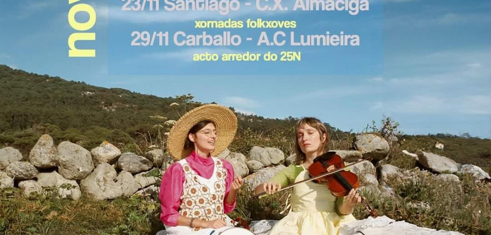 Concierto del dúo Abril este viernes en Carballo