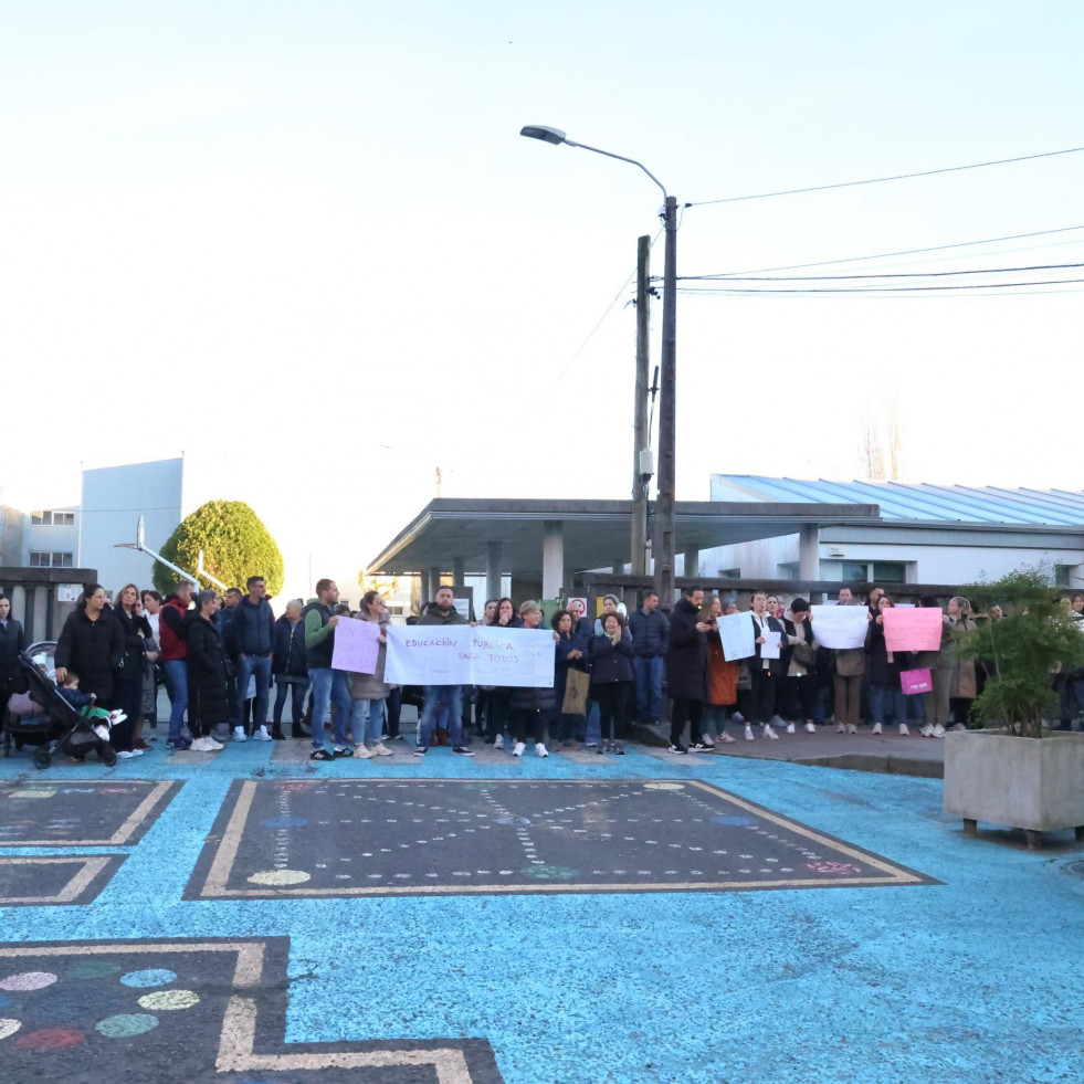 Las familias del CEIP Bergantiños alzan la voz contra los recortes