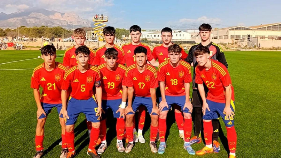 España sub-15 gana a Marruecos con el muxián Raúl Lema de titular