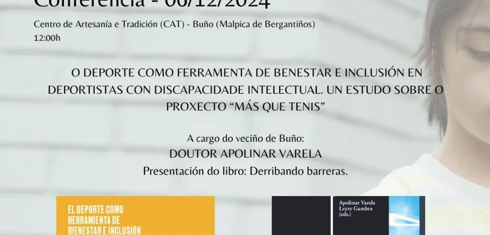 Charla sobre deporte y discapacidad, con Apolinar Varela en Buño