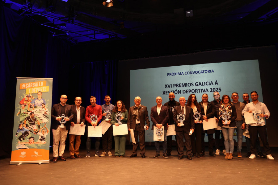 Entregados en el Pazo carballés los XV Premios Galicia a la gestión deportiva