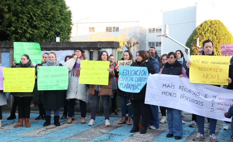 Las familias del CEIP Bergantiños llaman a participar en la protesta por una educación de calidad