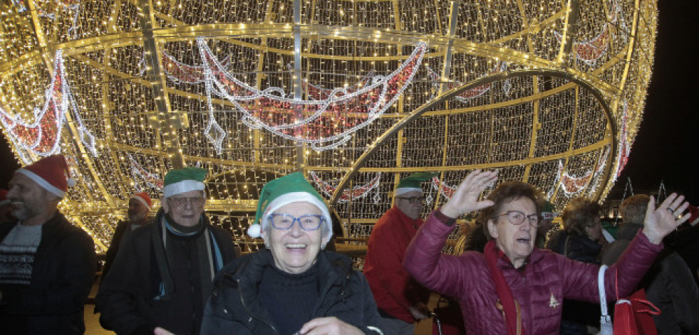 La carrera más navideña de Radio Taxi que ya es tradición para los mayores de A Coruña