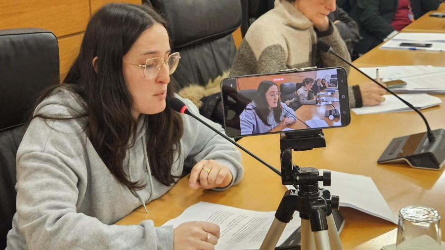 Las familias del CEIP Bergantiños en el pleno: “Falamos dos nosos fillos, non de números”