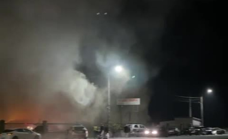 Arde un matadero en Vimianzo