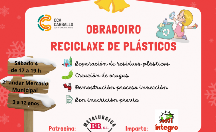 El CCA oferta un taller de reciclaje de plásticos para el próximo sábado