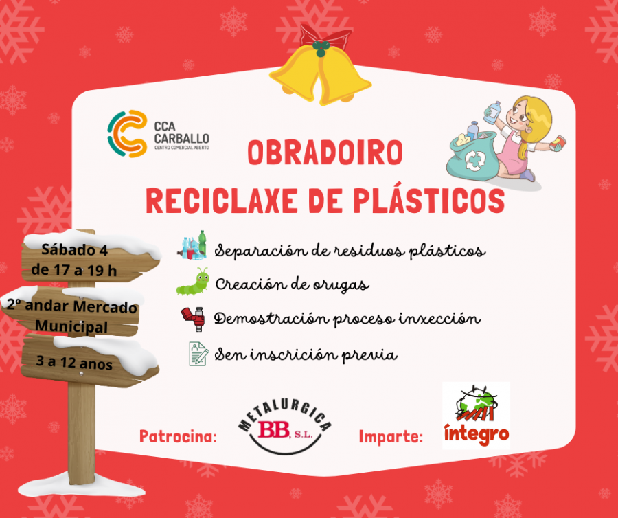 El CCA oferta un taller de reciclaje de plásticos para el próximo sábado