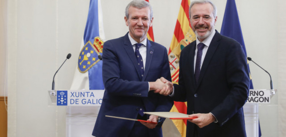 Galicia y Aragón renuevan su alianza por una financiación autonómica justa y contra los “privilegios”