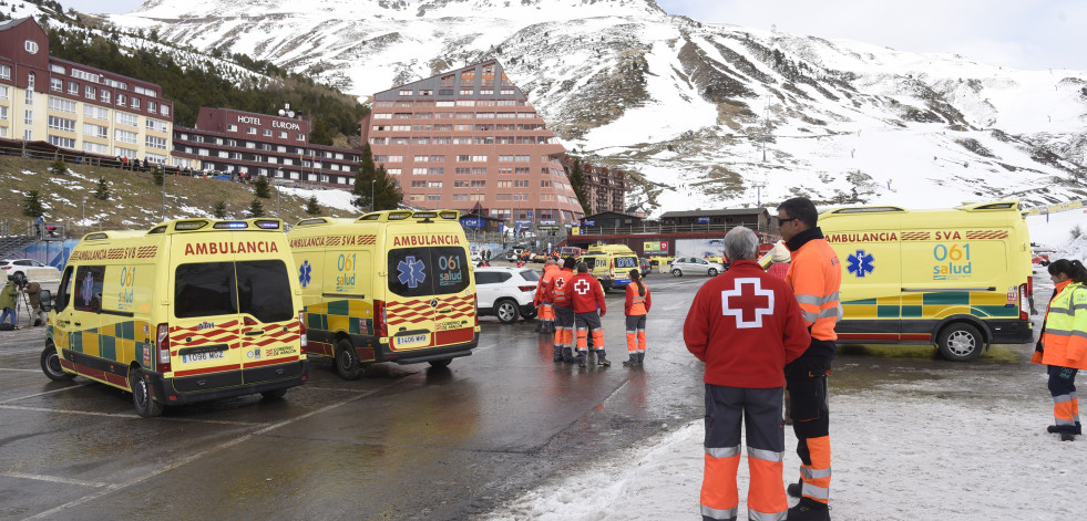 Dos heridos graves y dos leves en el accidente de un telesilla en la estación de esquí de Astún