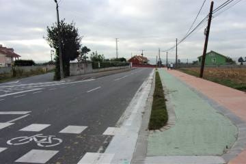 Carril bici carballo