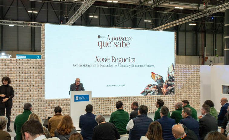 La campaña 'A paisaxe que sabe' y la Vía Verde de Cerceda a Santiago, en el primer día de Fitur