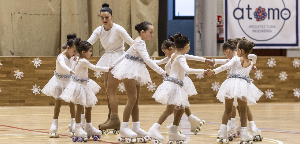 Las mejores patinadoras provinciales se dan cita en A Laracha