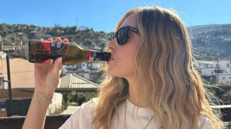 Chiara Ferragni disfruta de Estrella Galicia en su visita a España