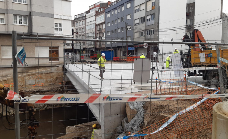 Los trabajos de remodelación del puente de la calle Fomento entran en su última fase