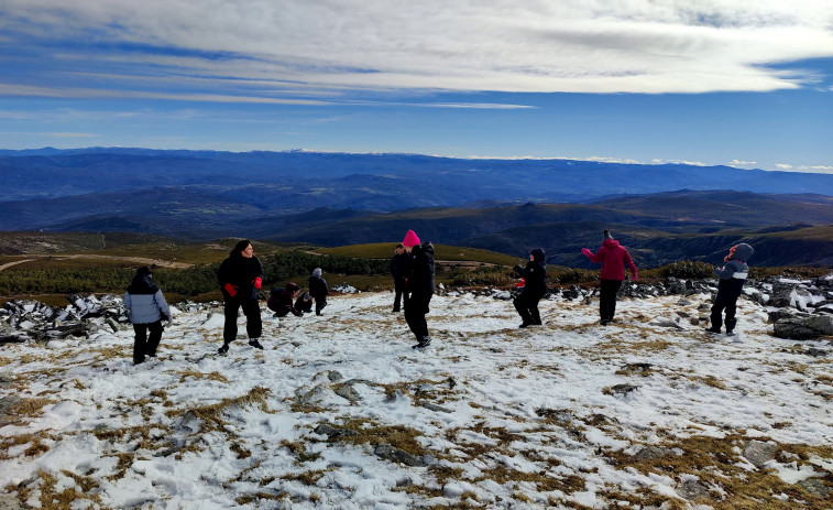 Experiencia de Un Paso Máis en la nieve