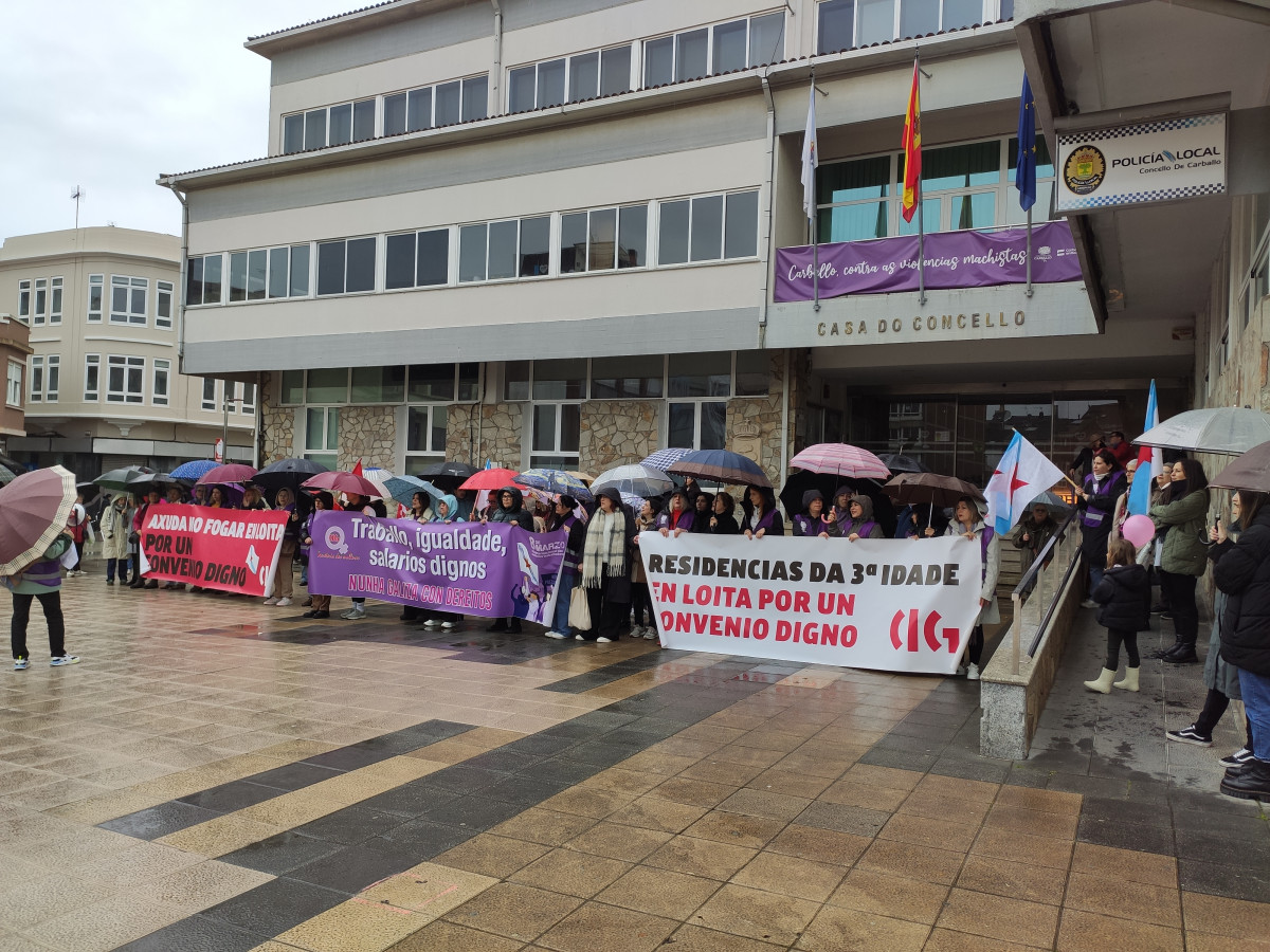 Acto de la CIG en Carballo