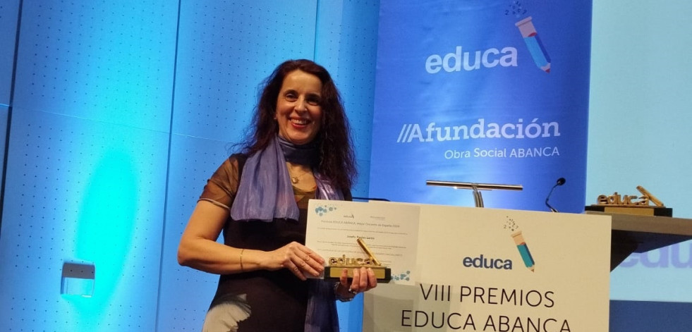 Fina Paulos, segunda mejor docente de España en los Premios Educa Abanca